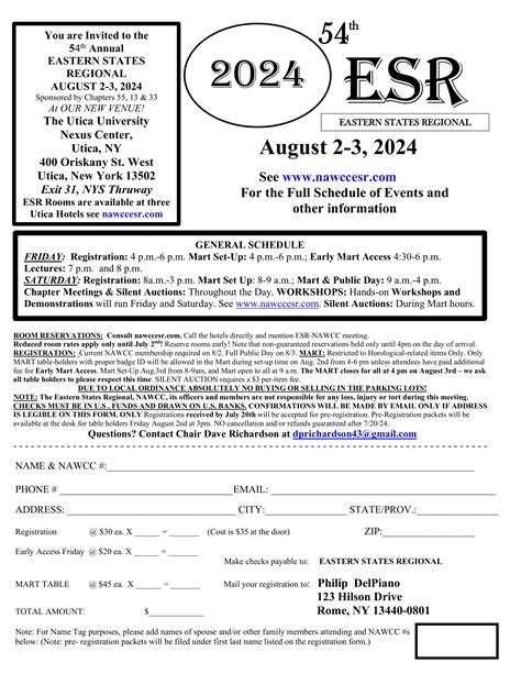 ESR Registration Form [esr.